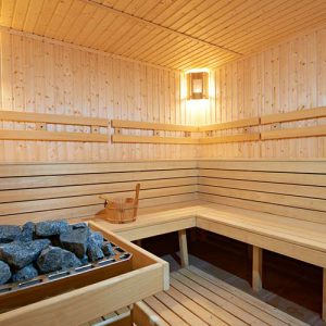 sauna spa coal wood steam