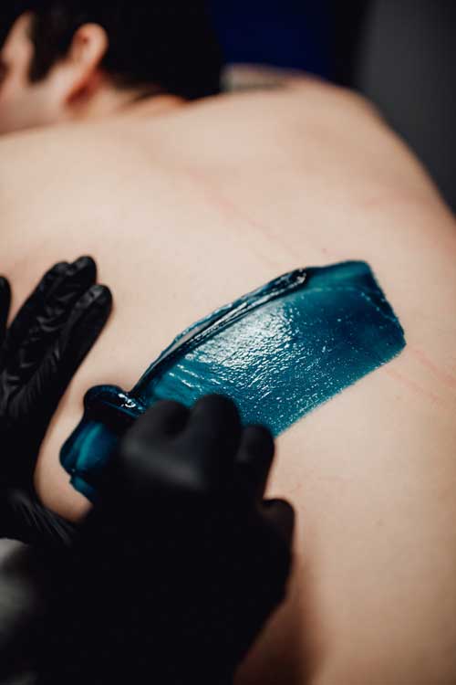 Waxing back Waxing back